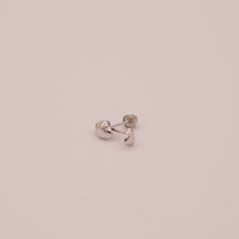 Load image into Gallery viewer, 14K Mini Heartbeat Stud Earrings