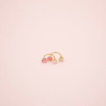 Load image into Gallery viewer, 14K Double Illusion Stud Earrings