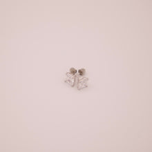 Load image into Gallery viewer, 14k Solitaire Square Stud Earrings