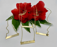 Load image into Gallery viewer, 14K Timeless Bar Necklace