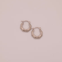 Load image into Gallery viewer, 14K Elegant Textured Hoops

