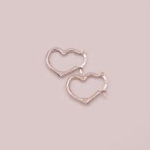 Load image into Gallery viewer, 14K Heartfelt Hoop Earrings
