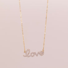 Load image into Gallery viewer, 14K Love Script Necklace

